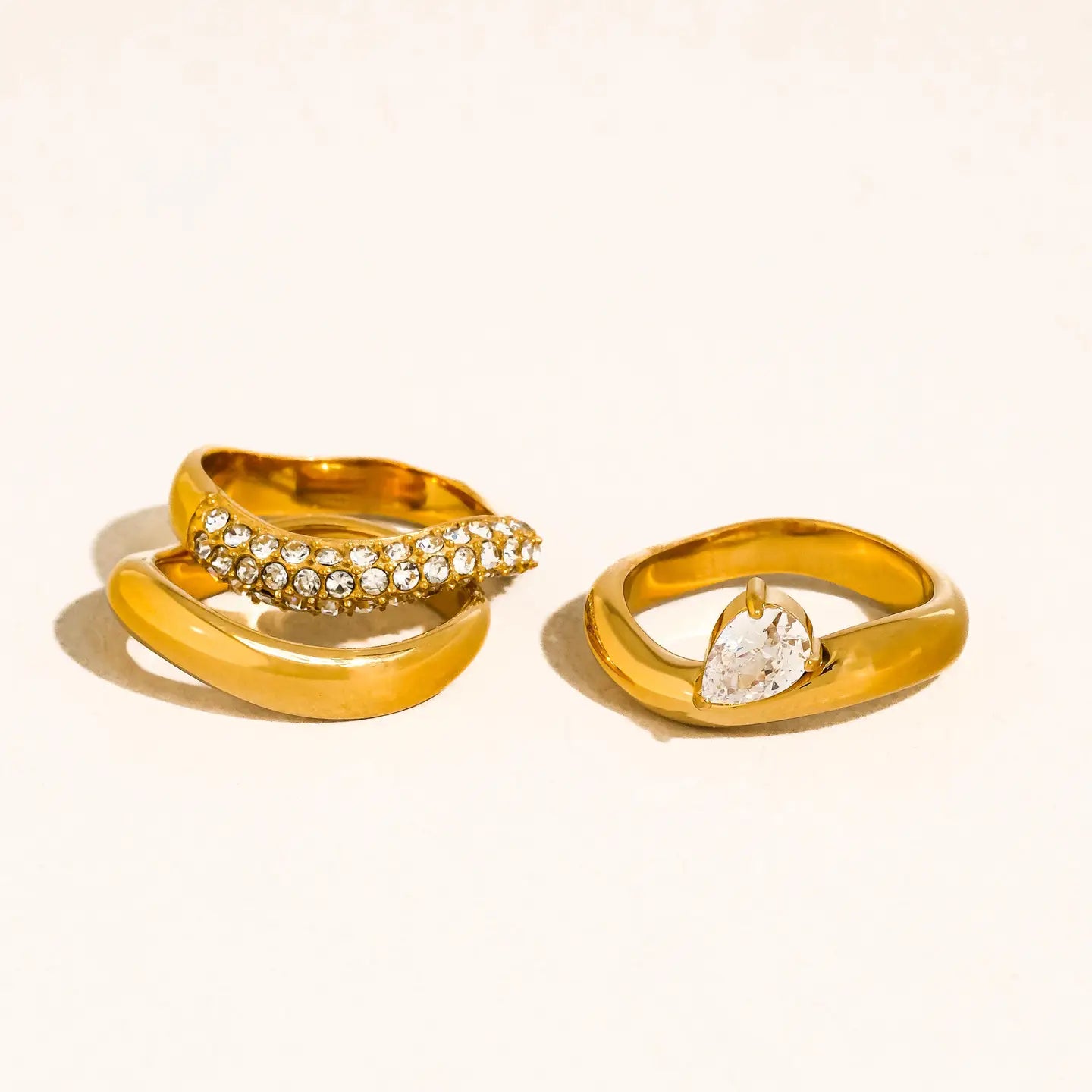 Dråbeformet Ring